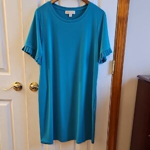 Michael Kors Teal Crew Neck Top